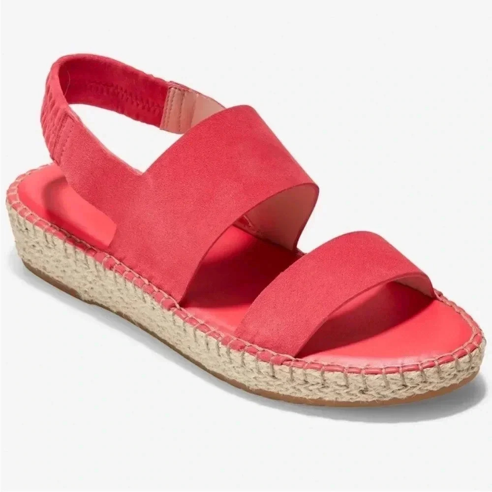Cole Haan Cloudfeel Espadrille Sandals Flats Women’s 8.5B Pink